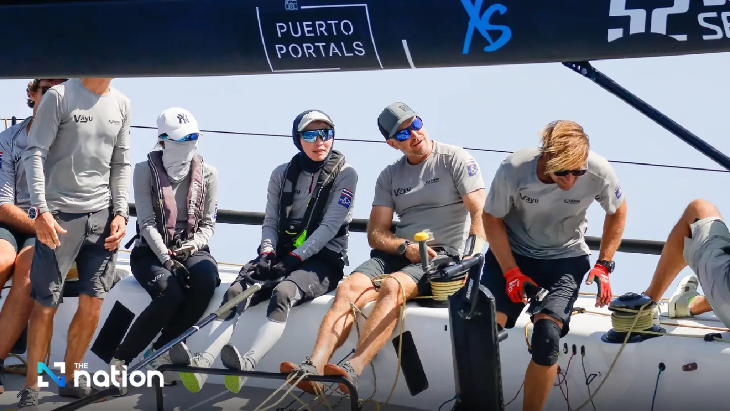 Queen participates in sailing competition in Puerto Portals, Spain