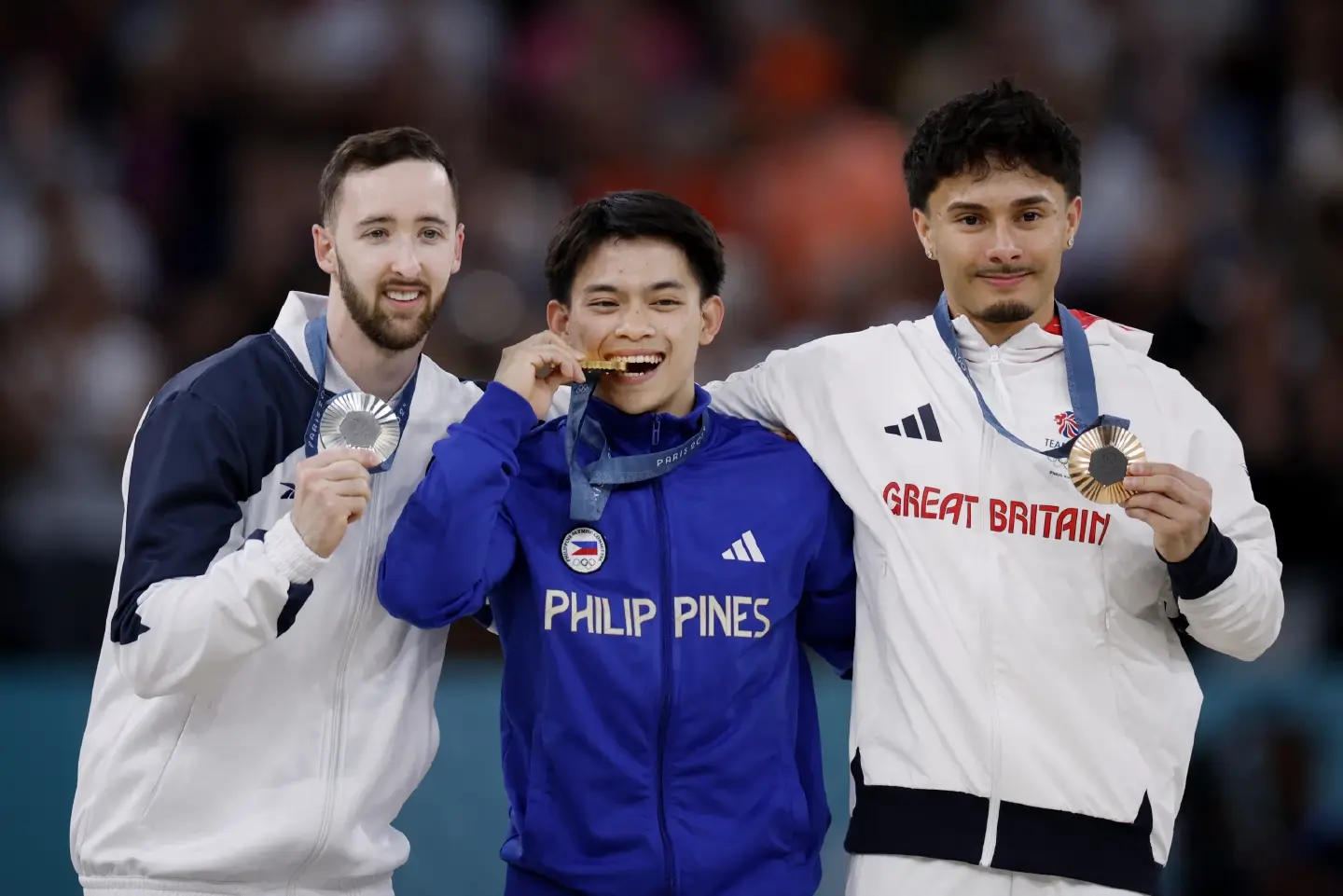 Philippines wins floor exercise gold medal at Paris Olympics