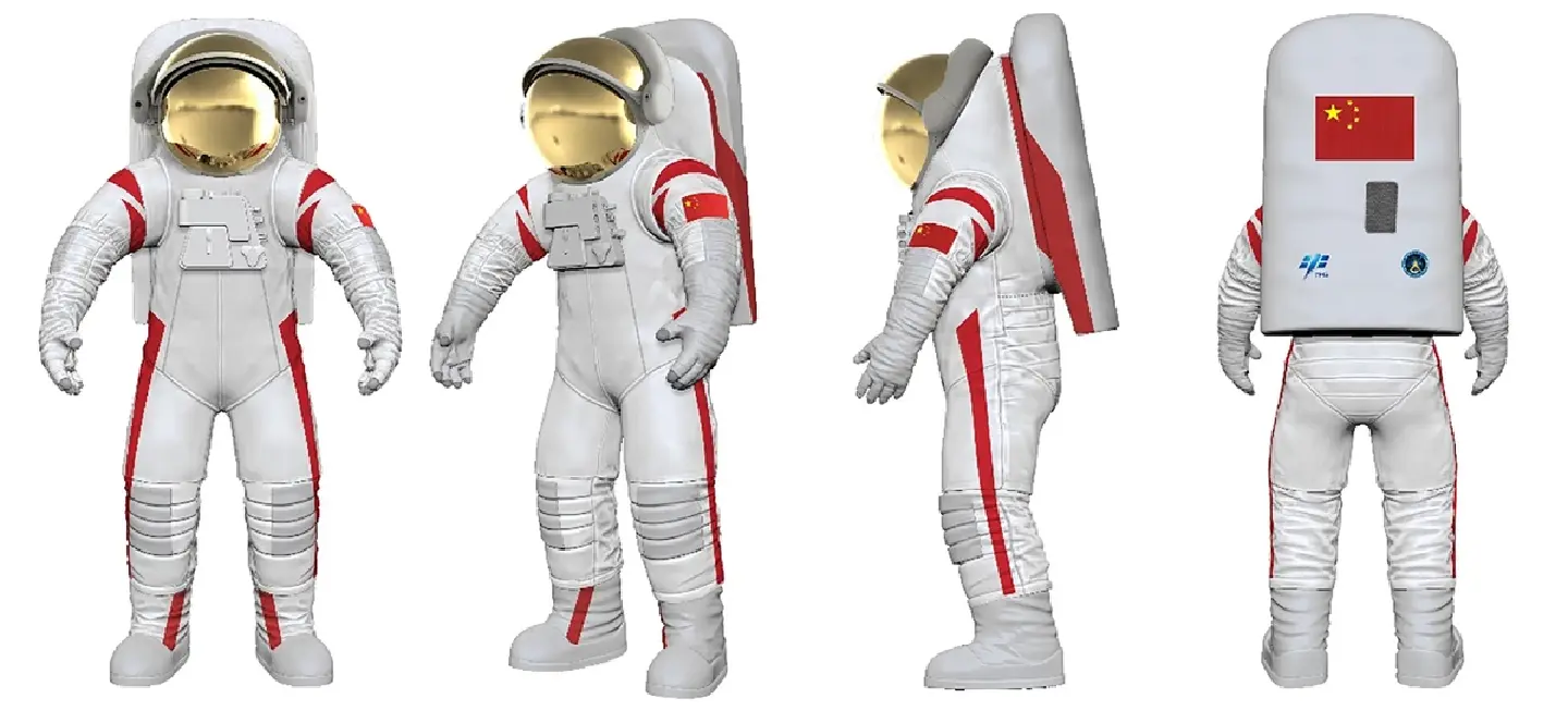 China unveils moon-landing spacesuit for the first time China unveils moon-landing spacesuit for the first time