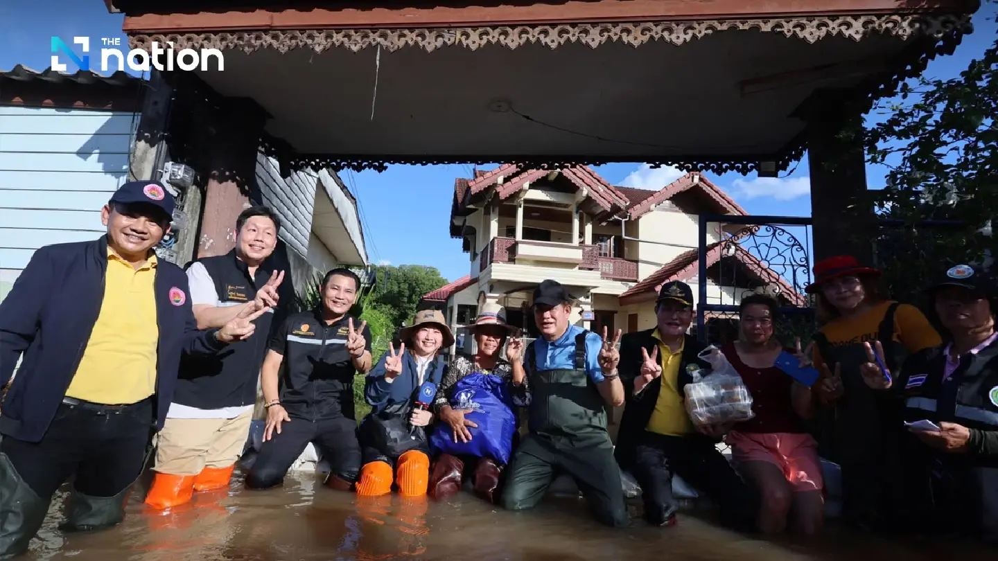 Nation Group brings relief to stranded flood victims in Phayao province Nation Group brings relief to stranded flood victims in Phayao province
