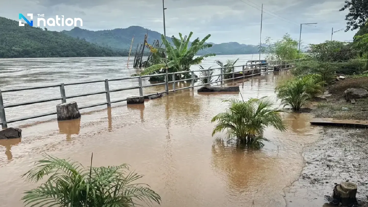 Flood alert issued as rising Mekong River floods Chiang Khan villages