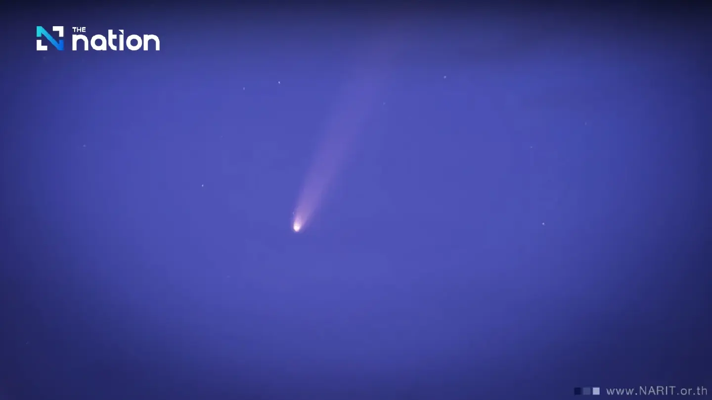 NARIT unveils images of comet visible in Thai sky