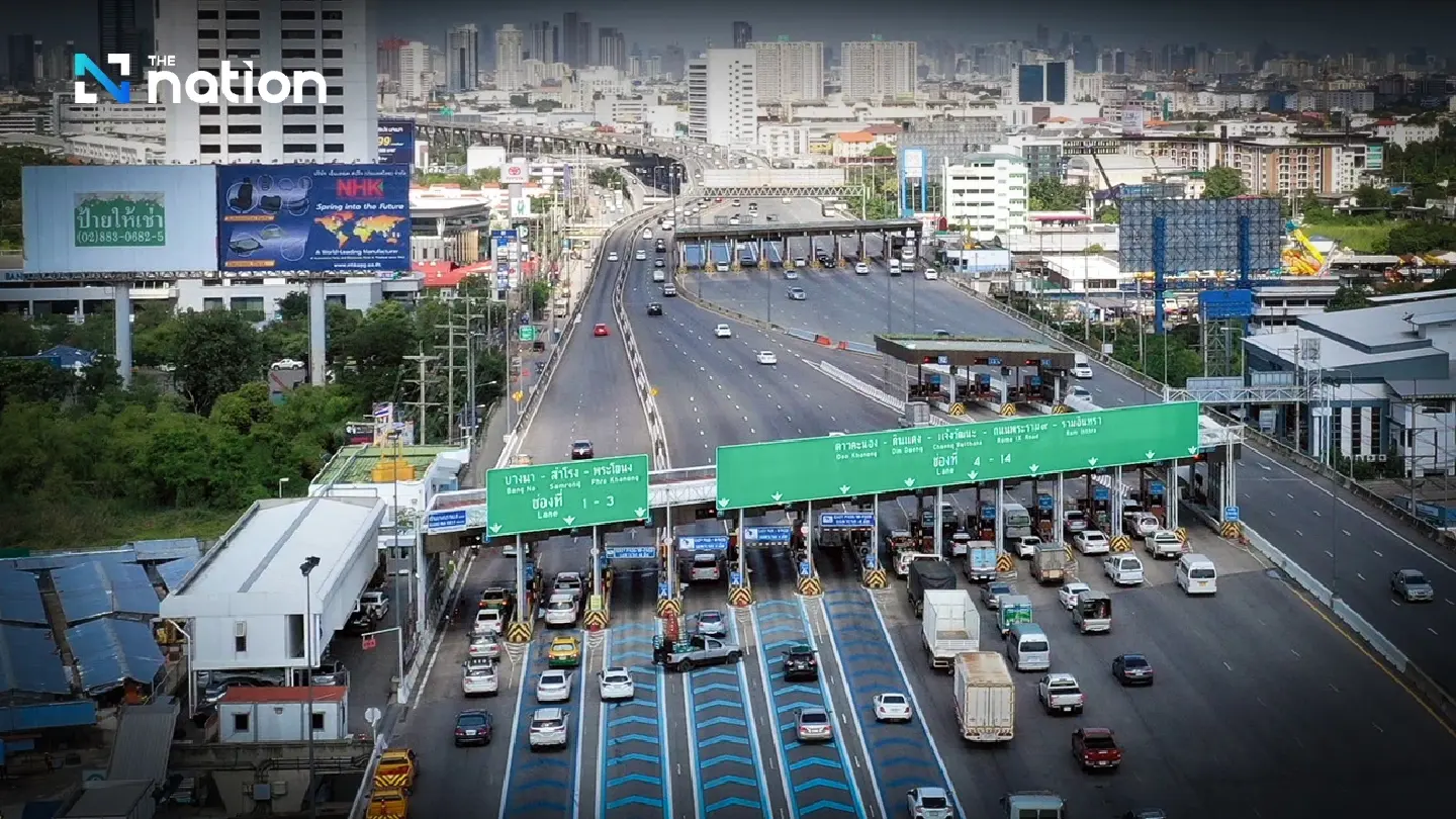 Toll fees capped at 50 baht on inner Bangkok expressways from Jan