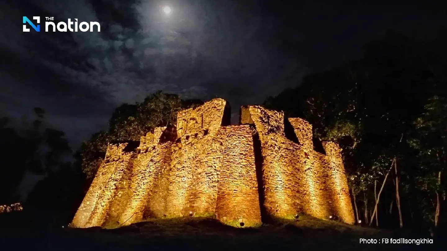 Ancient Songkhla fort lit up to attract tourism, UNESCO listing Ancient Songkhla fort lit up to attract tourism, UNESCO listing
