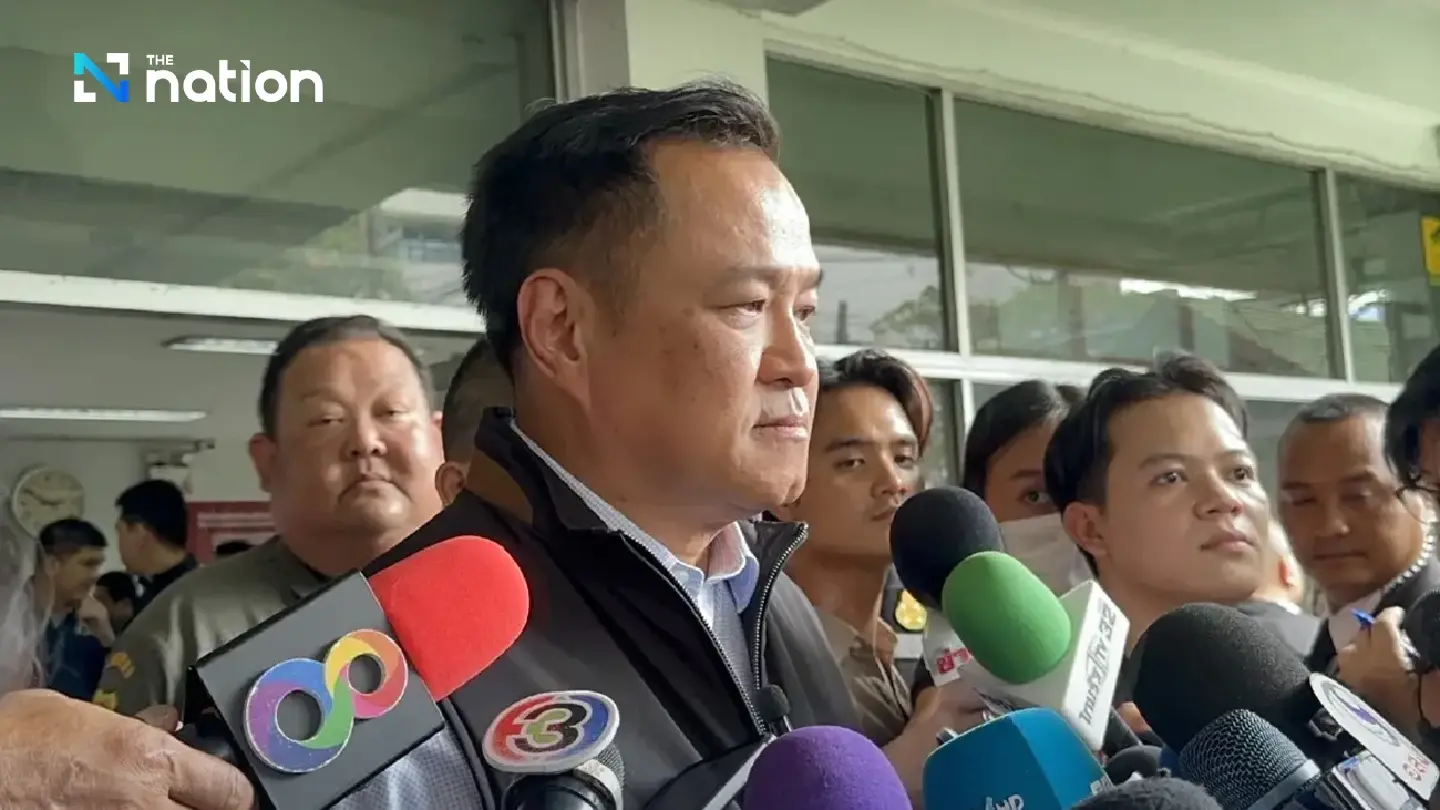 Anutin denies political tensions between Newin, Thaksin after meeting Anutin denies political tensions between Newin, Thaksin after meeting