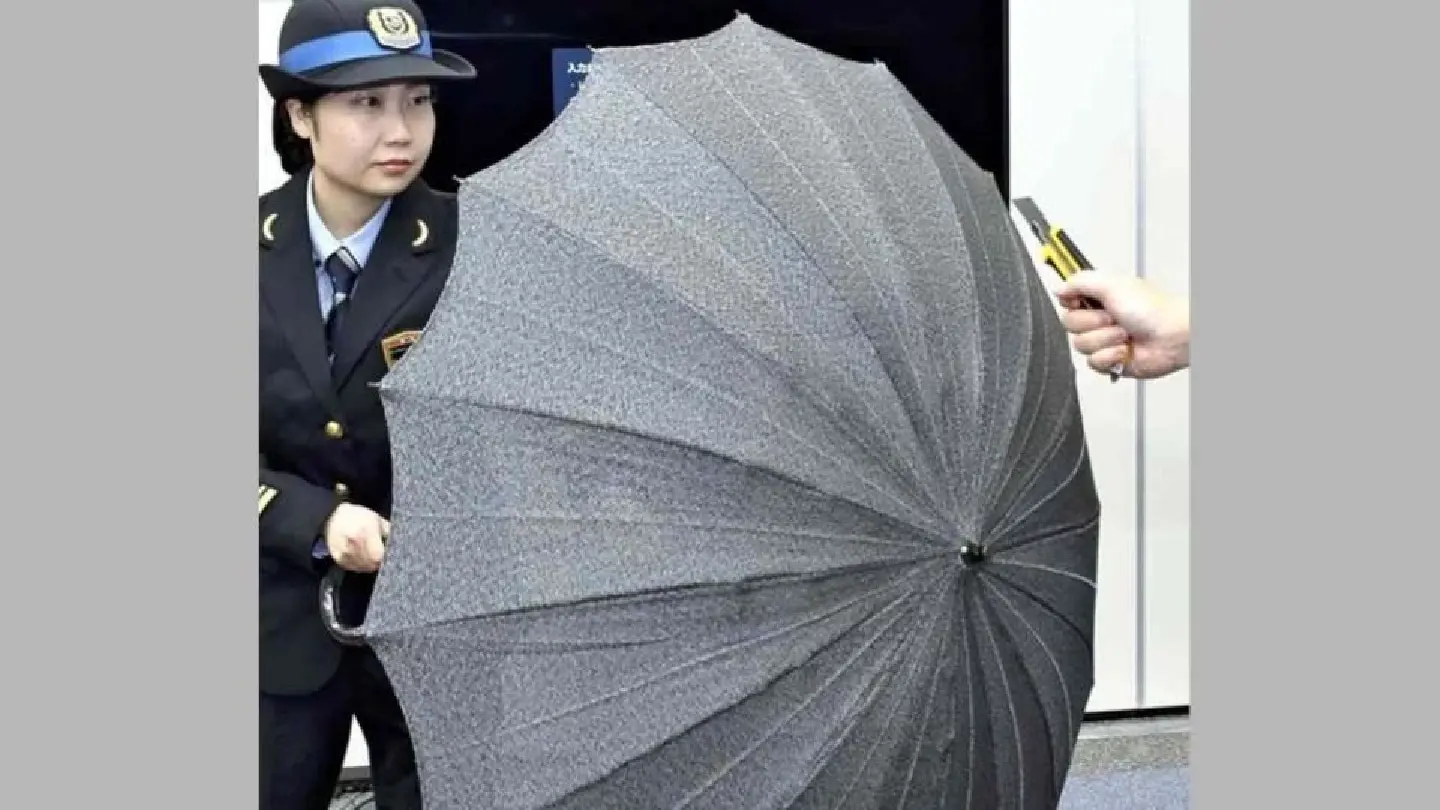 West Japan Railway develops knife-resistant umbrella ahead of Osaka-Kansai Expo West Japan Railway develops knife-resistant umbrella ahead of Osaka-Kansai Expo