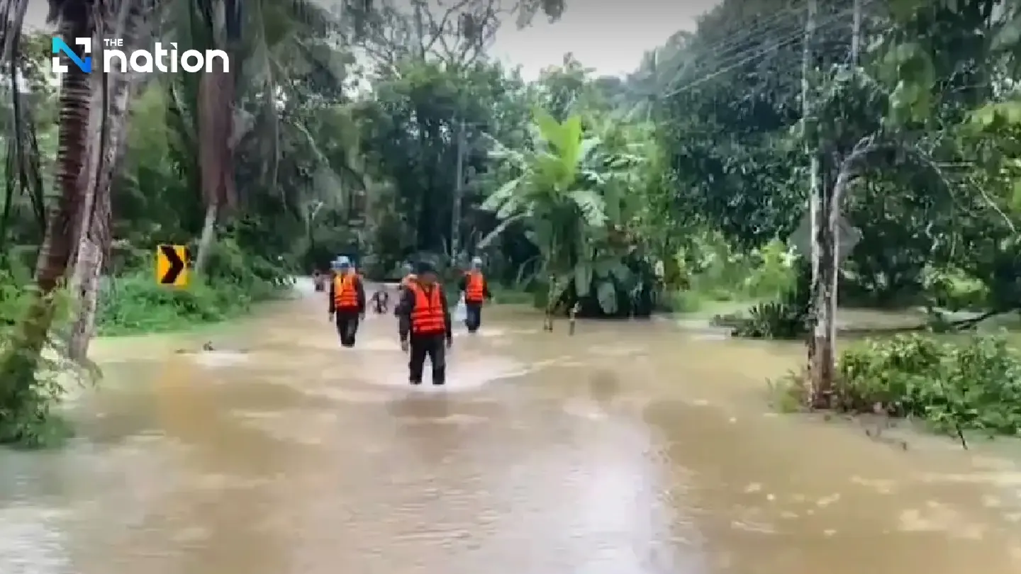 Three flood-hit districts in Satun province declared disaster zones