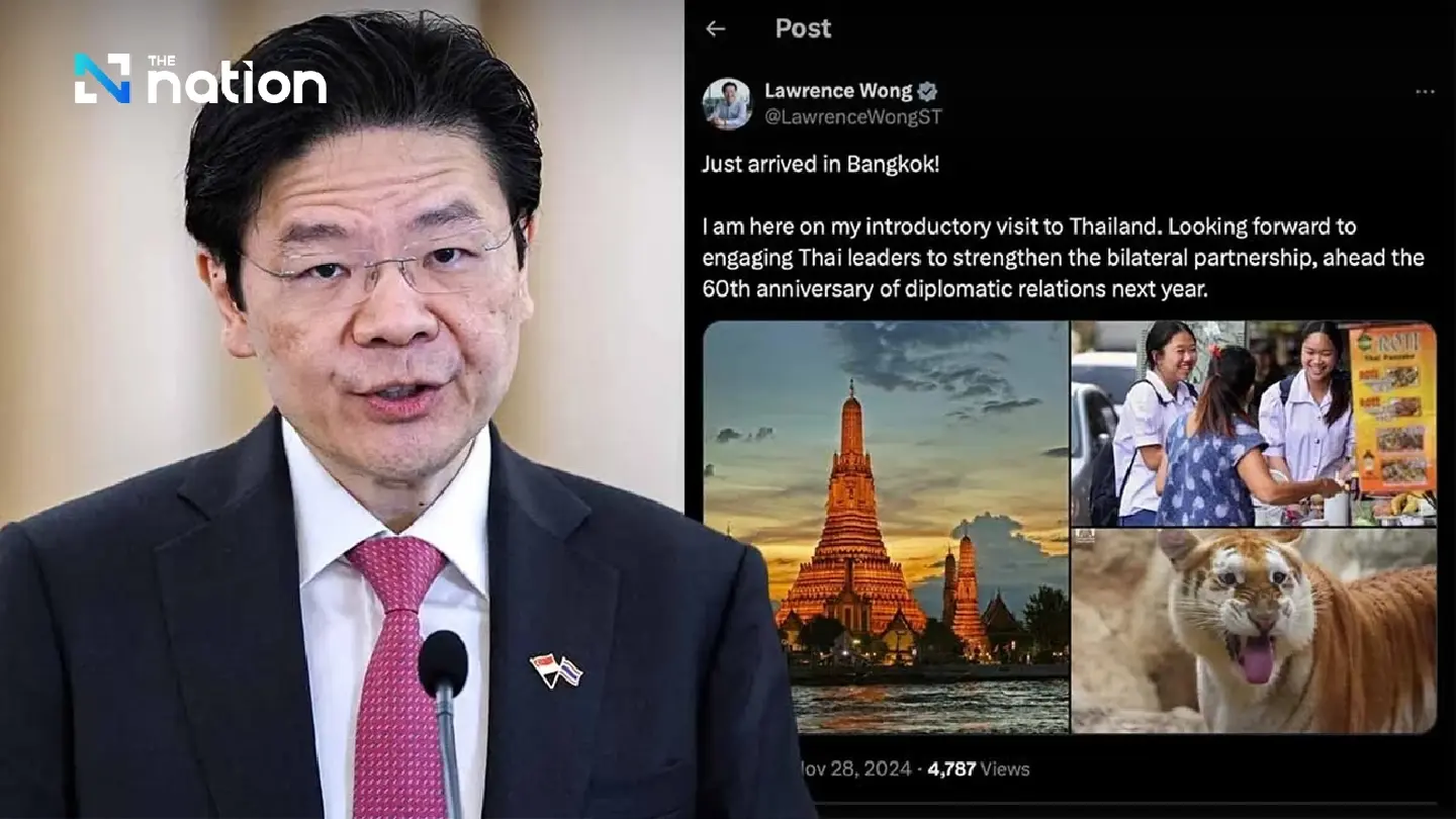 Singapore PM posts images to mark his visit to Thailand Singapore PM posts images to mark his visit to Thailand
