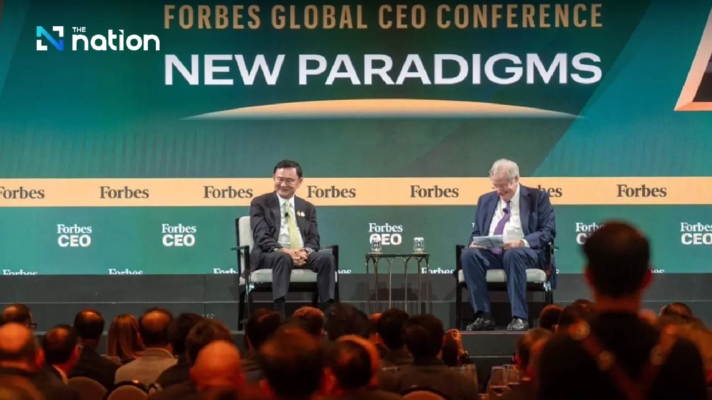 Thaksin shares vision for Thai economy with global business leaders Thaksin shares vision for Thai economy with global business leaders