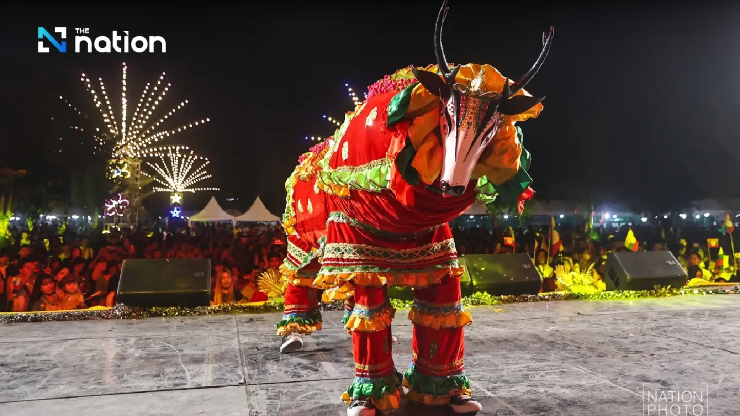 Ethnic Tai Yai people celebrate traditional New Year