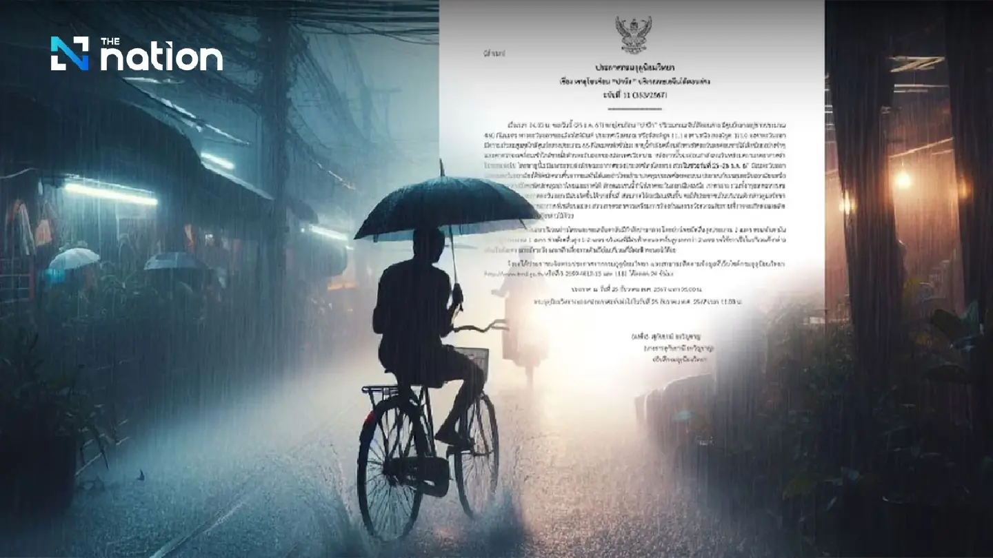 PABUK storm heads to Vietnam, bringing isolated rains to most of Thailand
