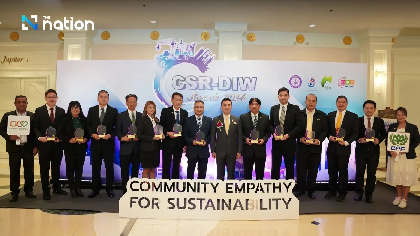 30 operations of CP Foods receives CSR-DIW Continuous Award 2024, reinforces commitment to sustainable development