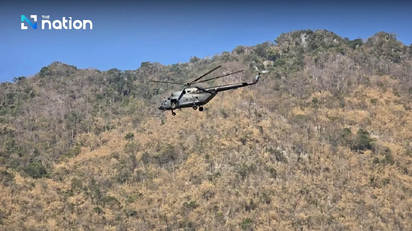 Four aircraft help put out wildfires in Khao Siad Ah forest