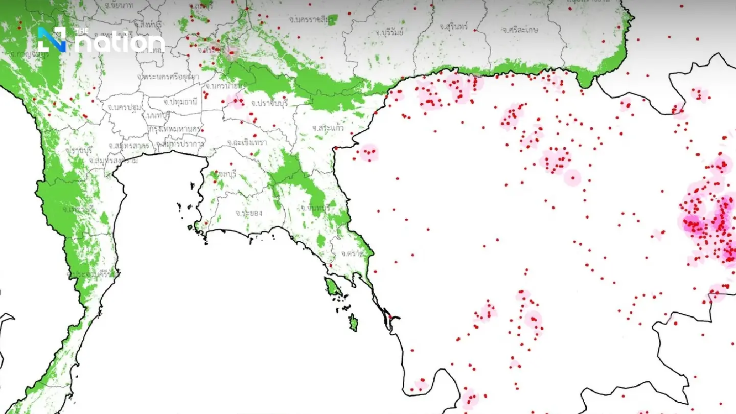 Revealing the hot spots in a neighboring country: 678 spots