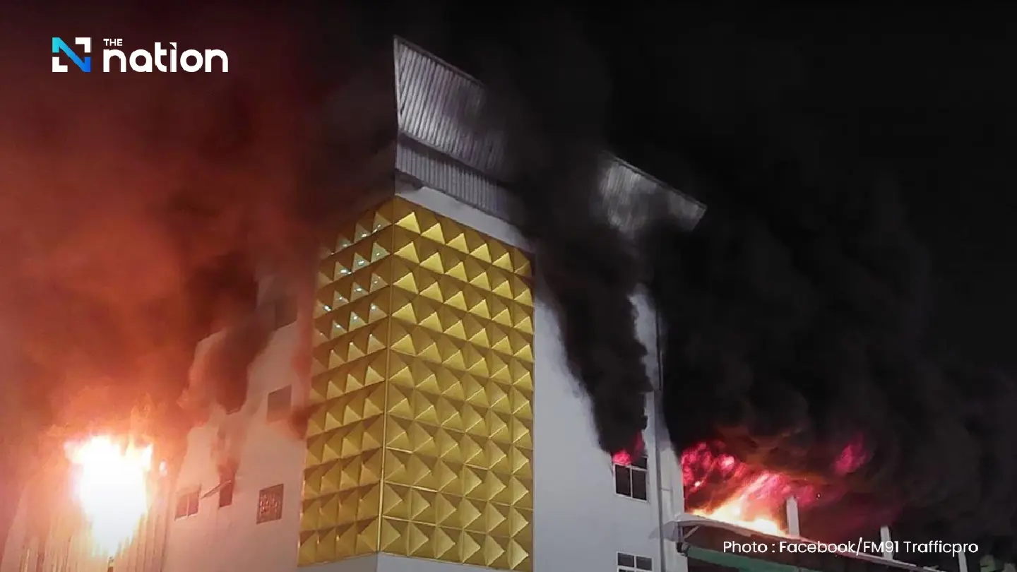 Five-storey Bangkok factory collapses after huge blaze
