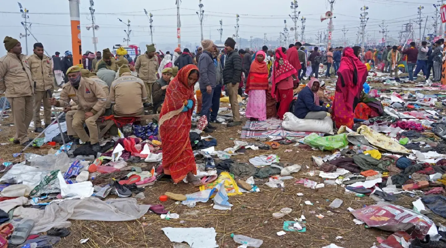 Police say at least 30 have died in a stampede at India’s Maha Kumbh festival