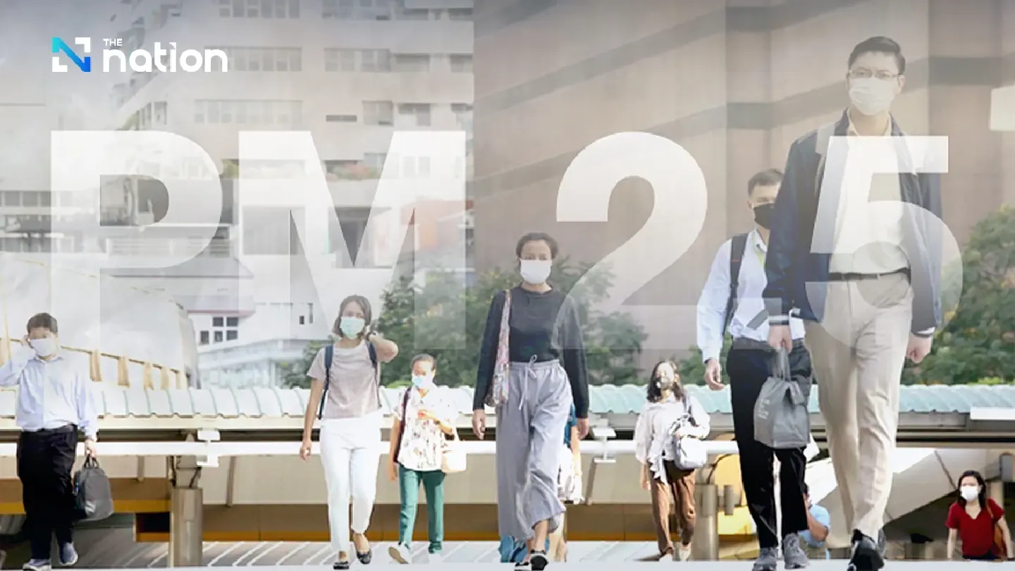 PM2.5 levels moderate in all of Bangkok and surrounding areas PM2.5 levels moderate in all of Bangkok and surrounding areas