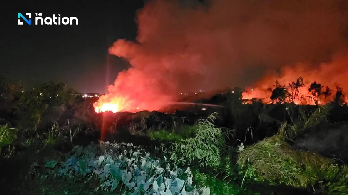 Hundreds of residents evacuated as fire breaks out at a landfill