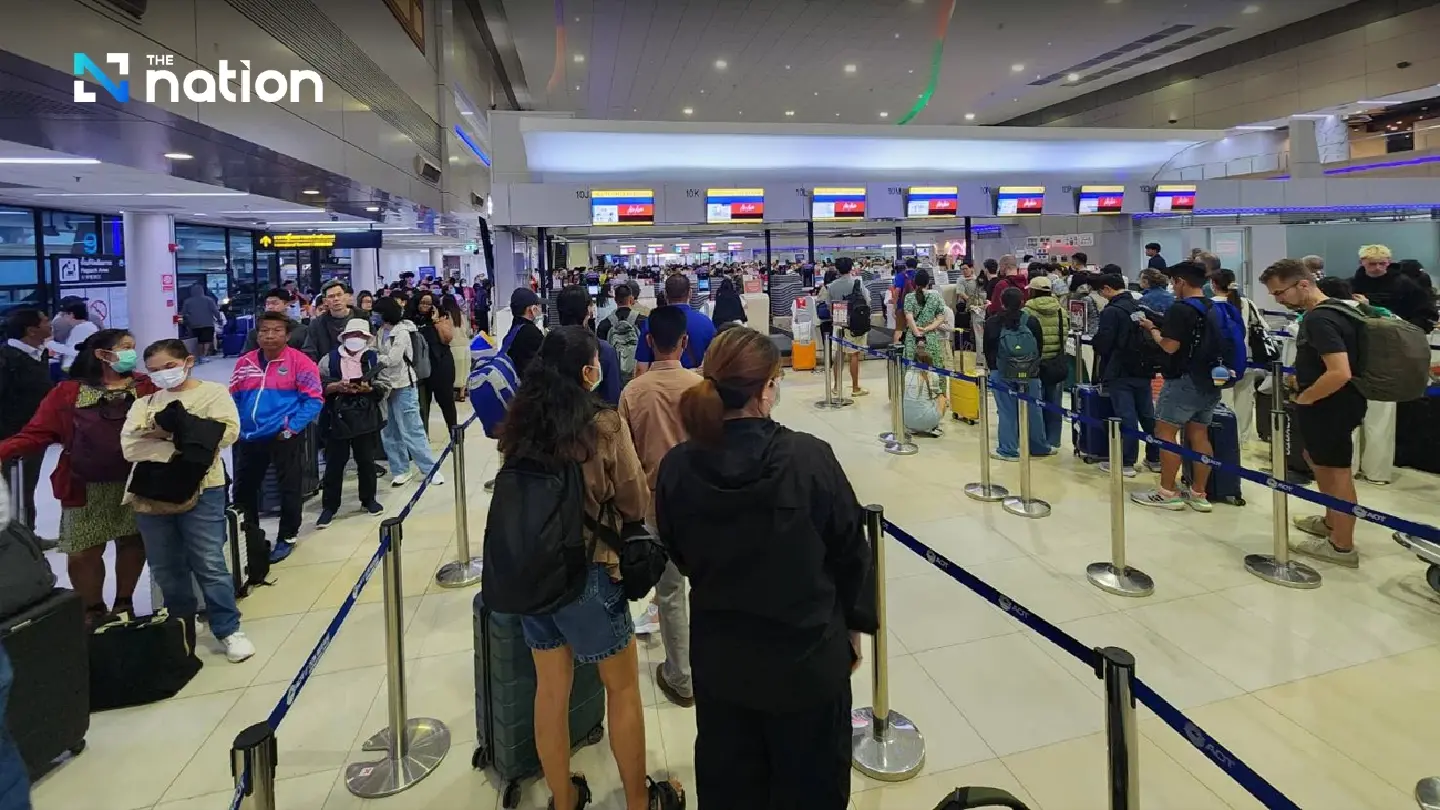 Tech hiccup at Don Mueang airport delays passengers Tech hiccup at Don Mueang airport delays passengers