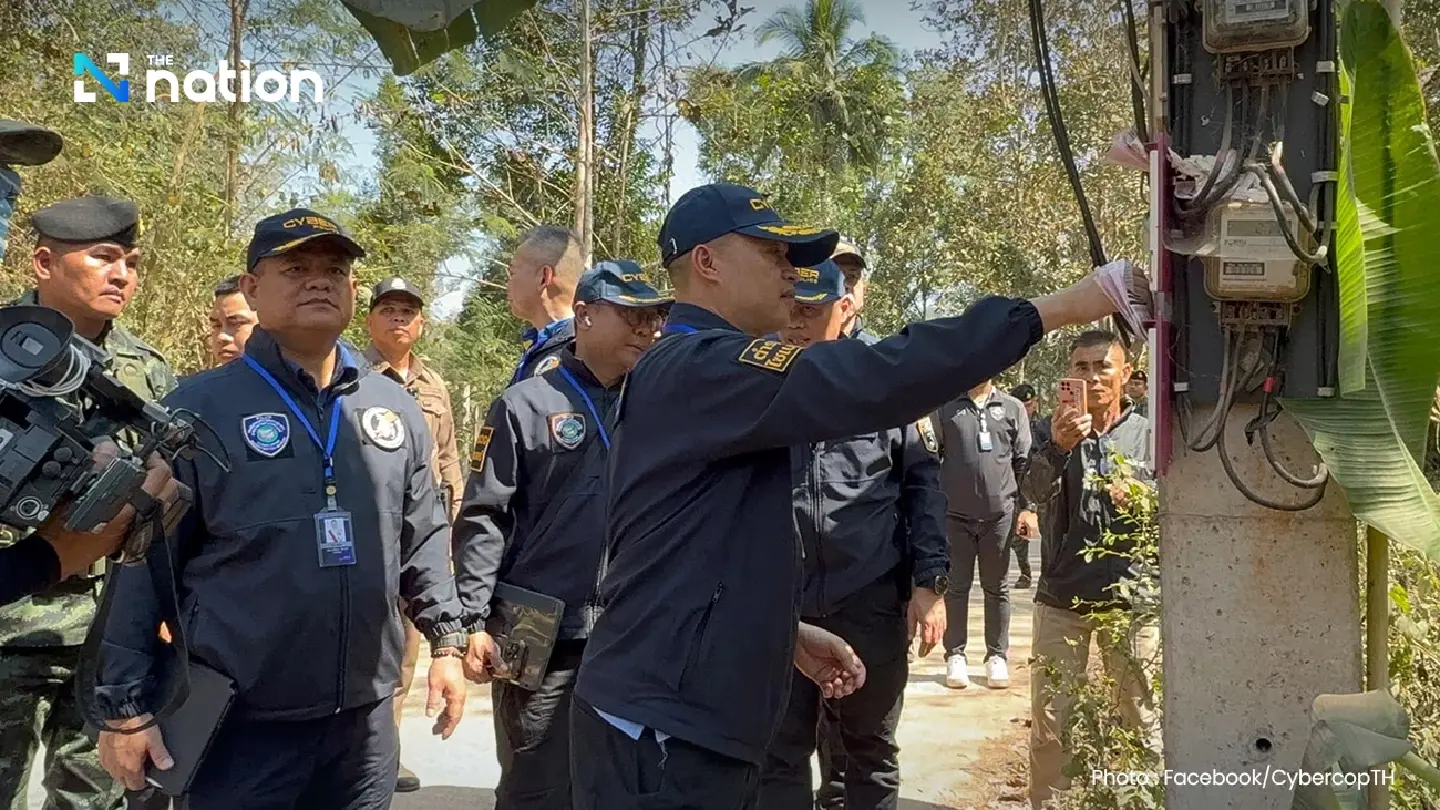 Thai cyber police cut internet signals feeding Myanmar scammer gangs Thai cyber police cut internet signals feeding Myanmar scammer gangs