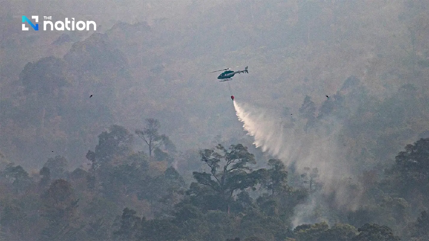 Royal Rainmaking helicopter ends forest fire fight in Trat, moves on to Rayong Royal Rainmaking helicopter ends forest fire fight in Trat, moves on to Rayong