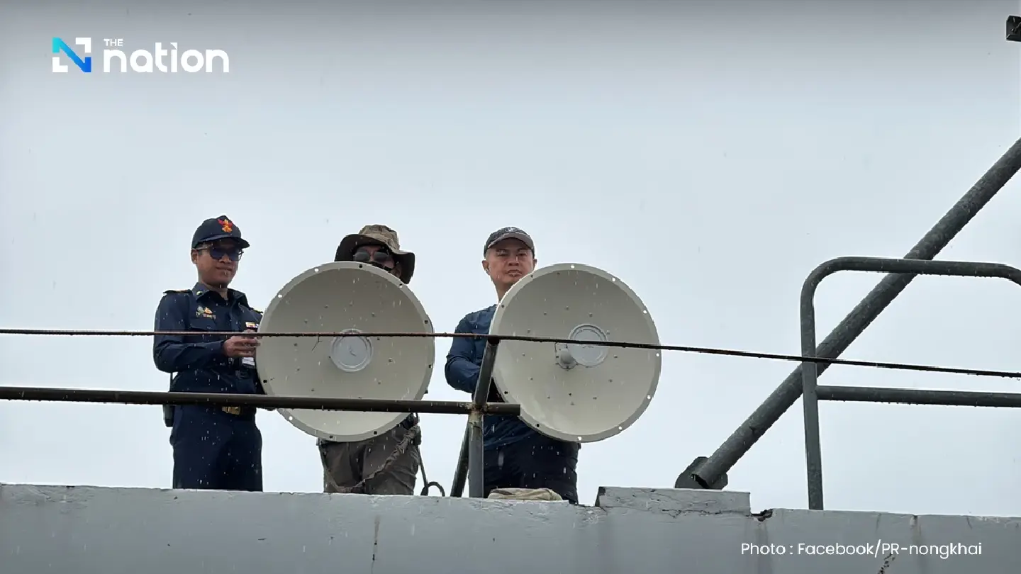 Three illegal wireless Internet stations found along Lao border in Nong Khai