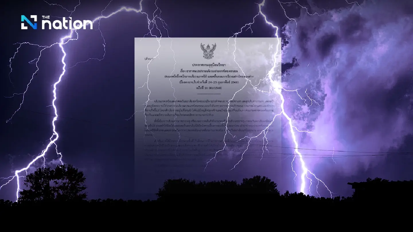 Thailand braces for severe weather: Storms, hail, heavy rain ahead Thailand braces for severe weather: Storms, hail, heavy rain ahead