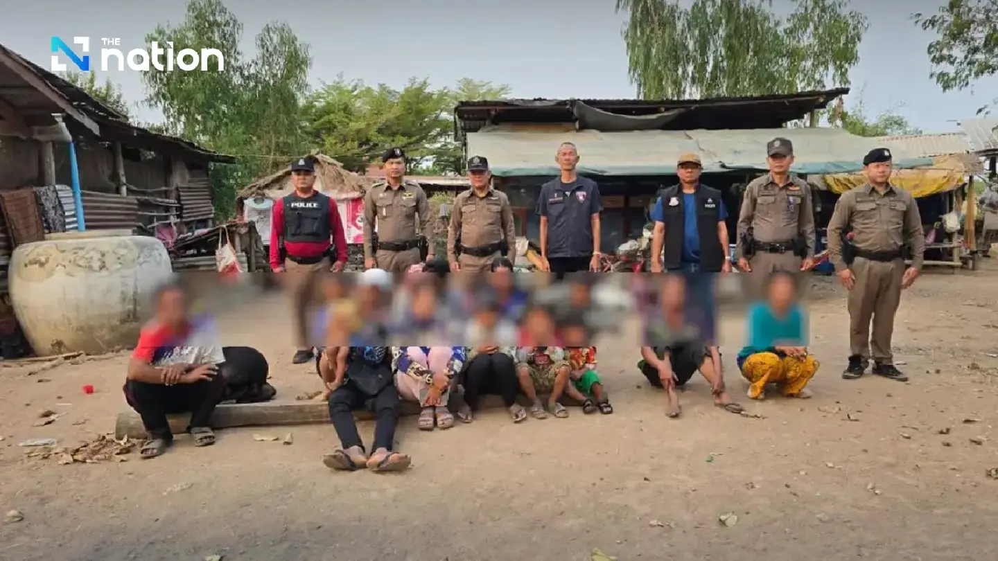 12 Cambodians arrested in raid on a village in Sa Kaeo province 12 Cambodians arrested in raid on a village in Sa Kaeo province