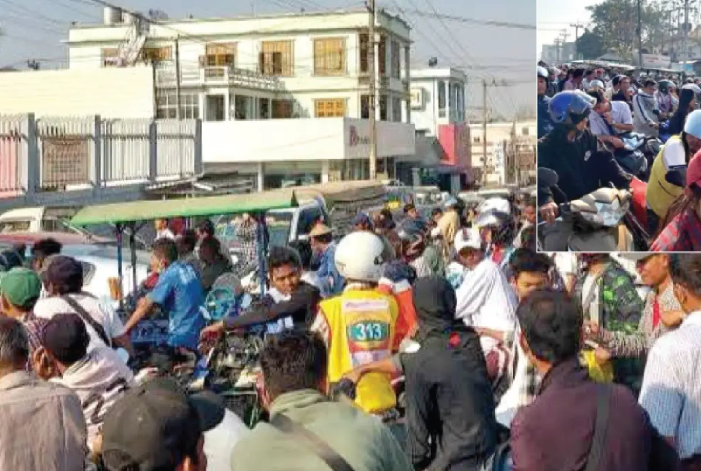 Myawady residents queue for fuel as Thai suspended fuel exports for nine days Myawady residents queue for fuel as Thai suspended fuel exports for nine days