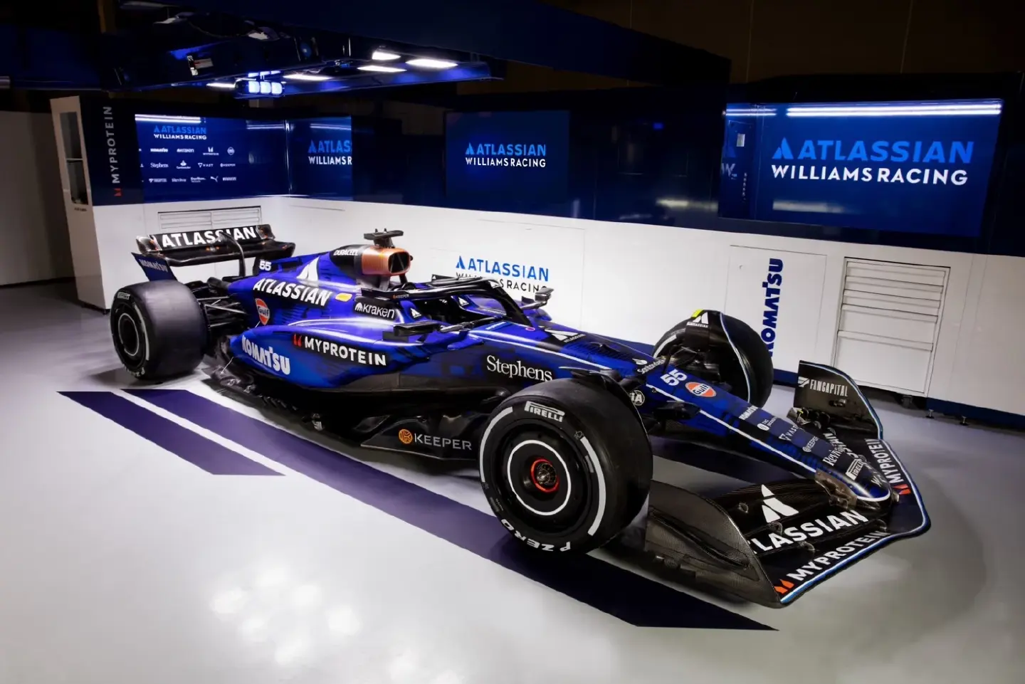Thai F1 driver Alex Albon unveils 2025 Atlassian Williams car at Silverstone