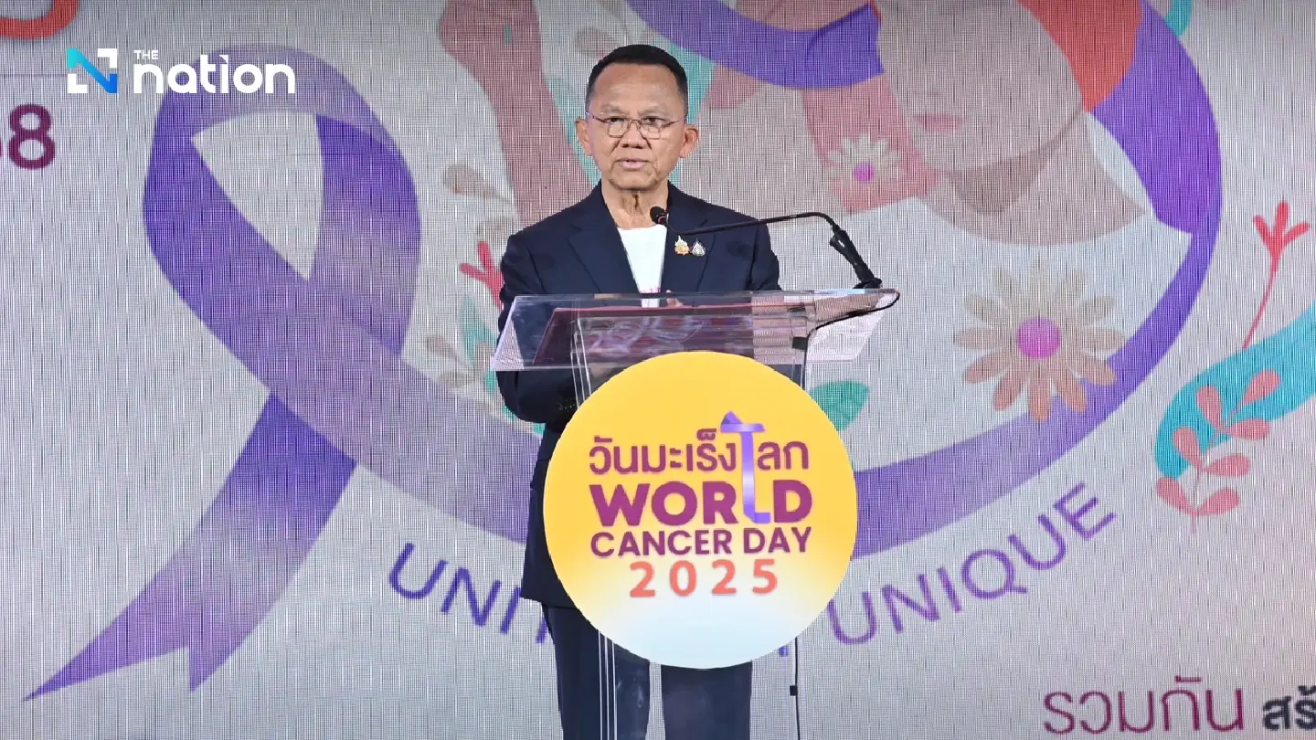 Cancer kills approximately 86,000 Thais per year: Public Health Minister