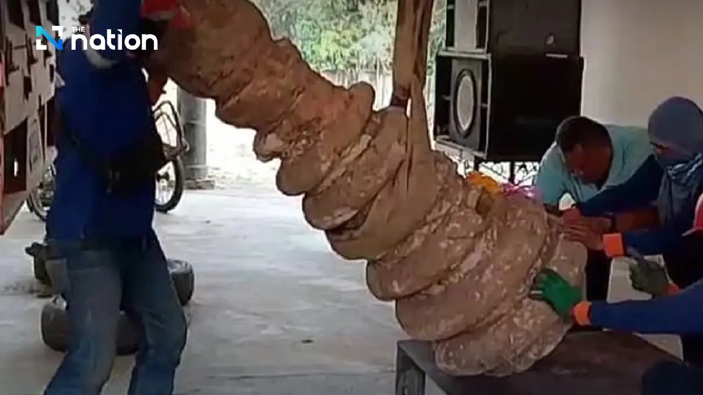 Ancient 7-tiered stupa spire over 1,000 years old unearthed in Phayao