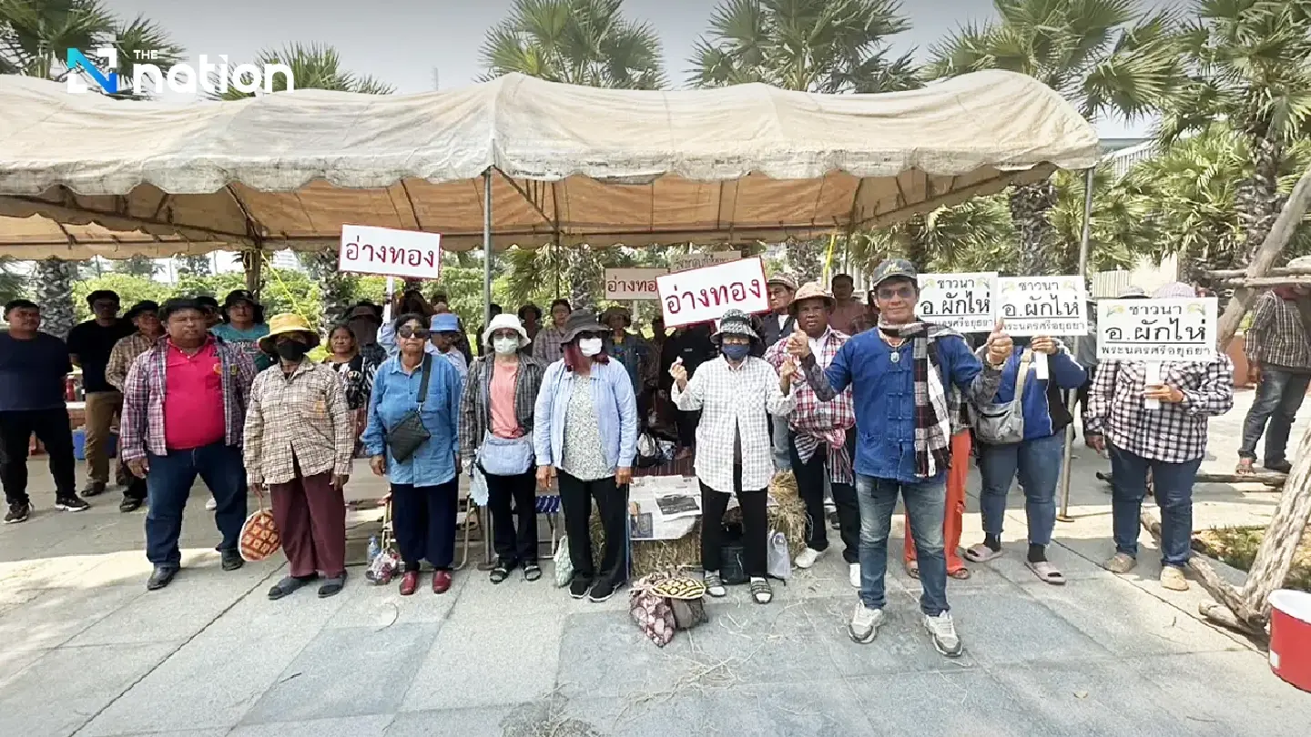 Farmers rally for rice price guarantee or pledging at Bt11,000/tonne Farmers rally for rice price guarantee or pledging at Bt11,000/tonne