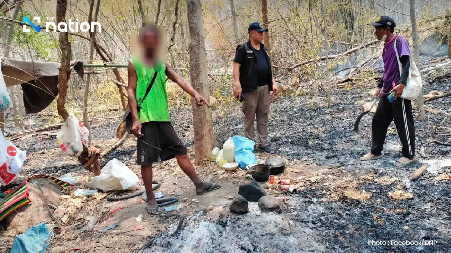 Suspect jailed, fined 133 million baht for Phitsanulok forest fire