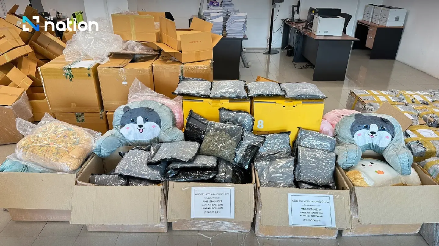 Thai Customs seizes over 3 tonnes of cannabis in smuggling crackdown