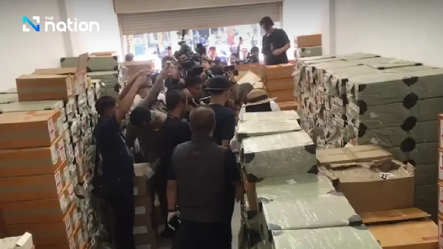 Police Seize 30 Million Baht Worth of E-Cigarettes in Bangkok Raid