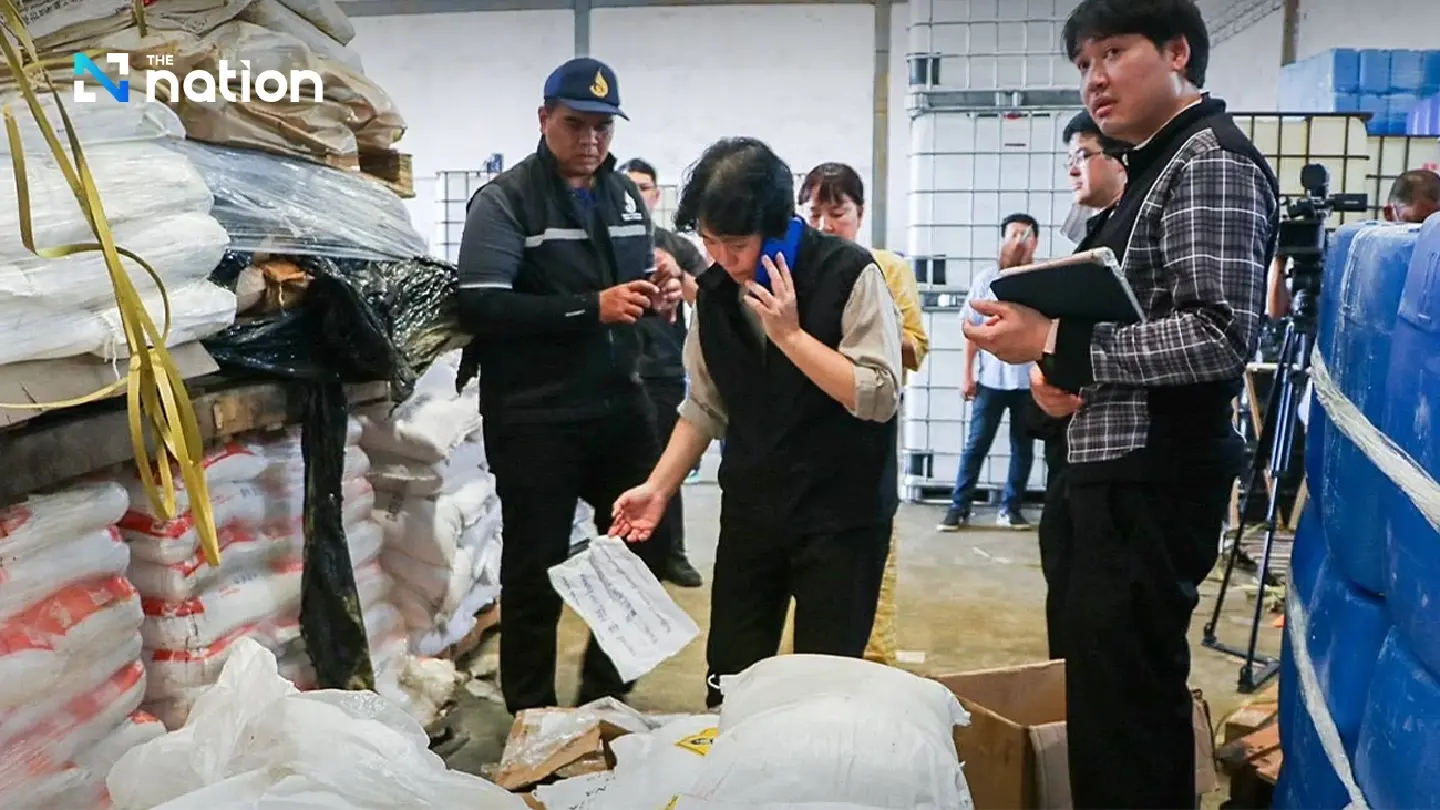 Dangerous chemicals found hidden in Ayutthaya communities Dangerous chemicals found hidden in Ayutthaya communities