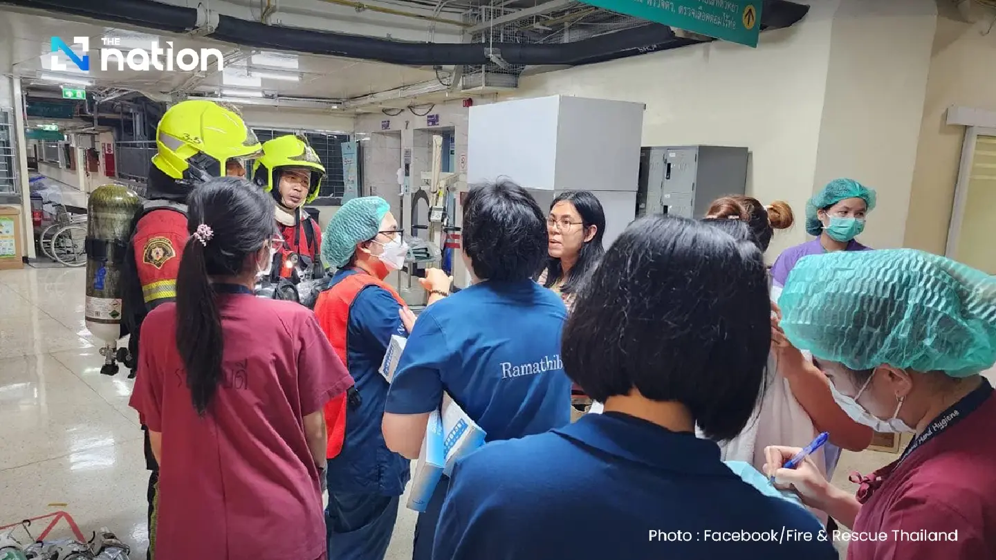 Fire at Ramathibodi Hospital possibly caused by electrical issue