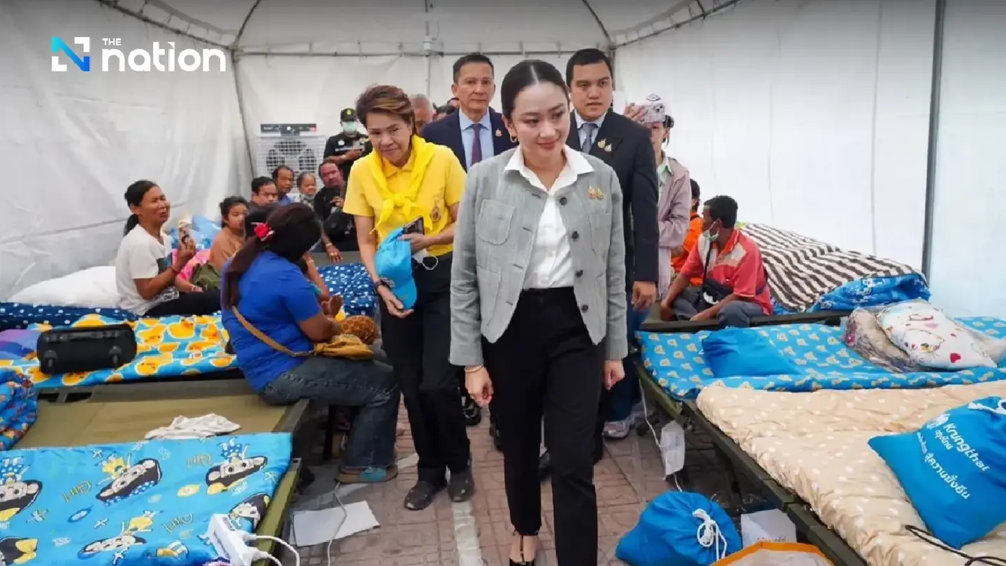 Paetongtarn visits families of collapsed building victims