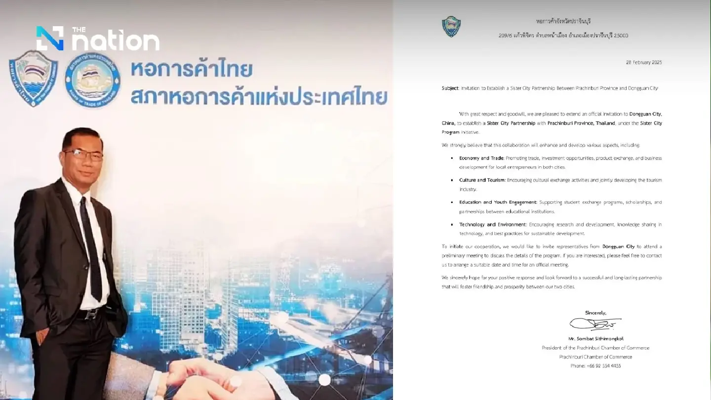 Prachinburi Chamber head quits over Chinese advisor row