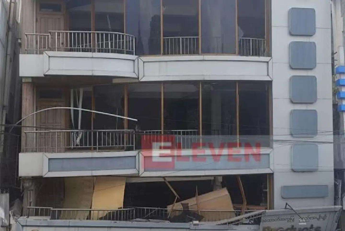 Aftershock triggers collapse of high-rise building in Mandalay Aftershock triggers collapse of high-rise building in Mandalay
