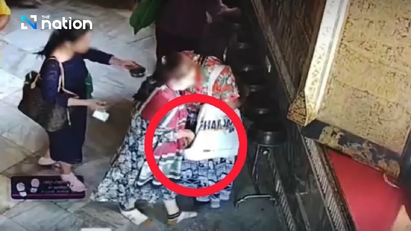 Vietnamese woman caught stealing from Songkran templegoers