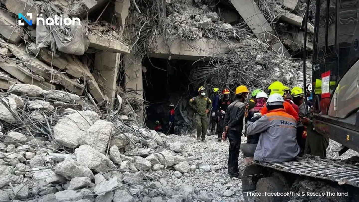 Rescuers hopeful after digging access hole at collapsed building