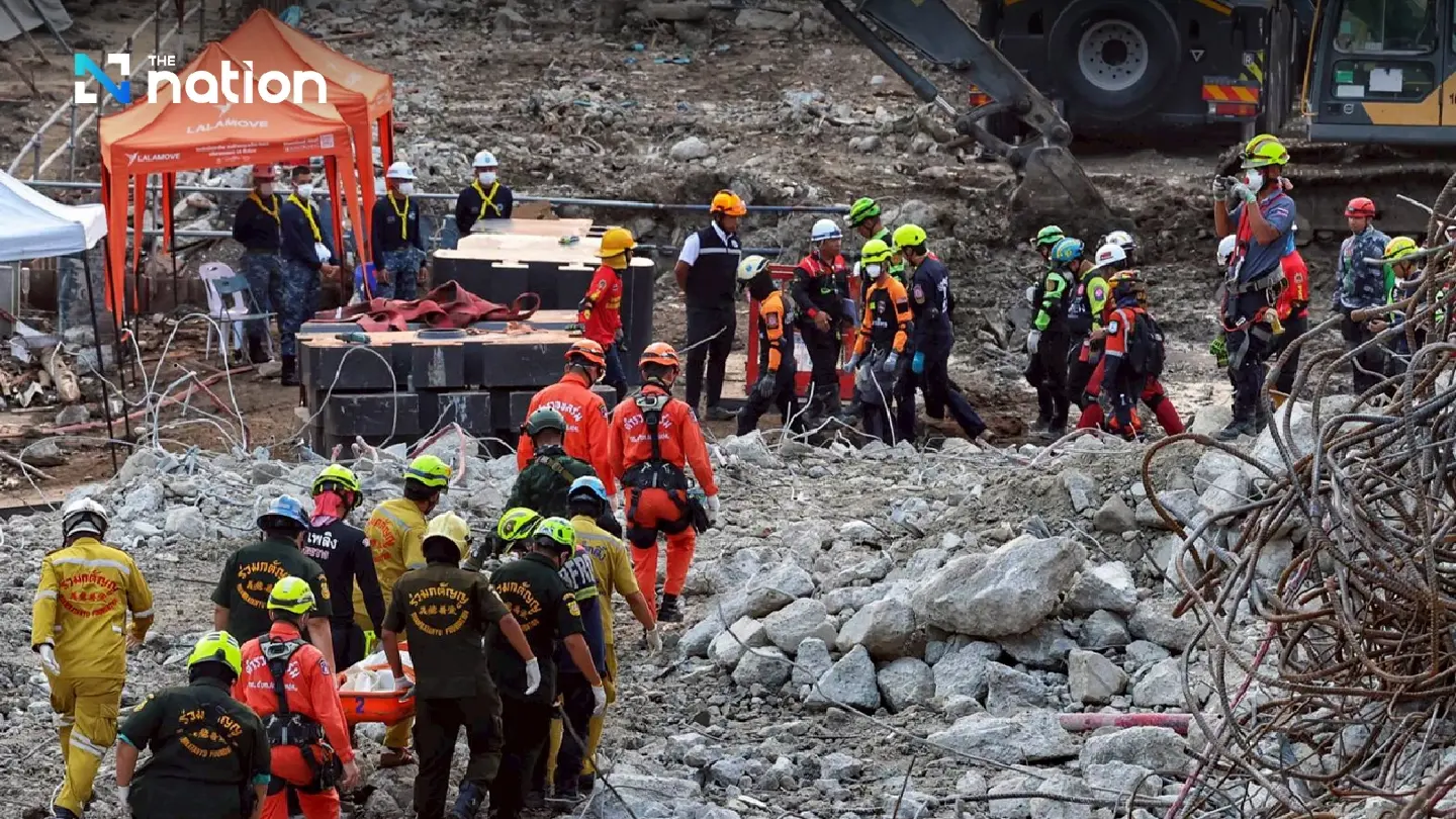 Death toll rises to 20 as three more bodies recovered from collapsed building in Bangkok