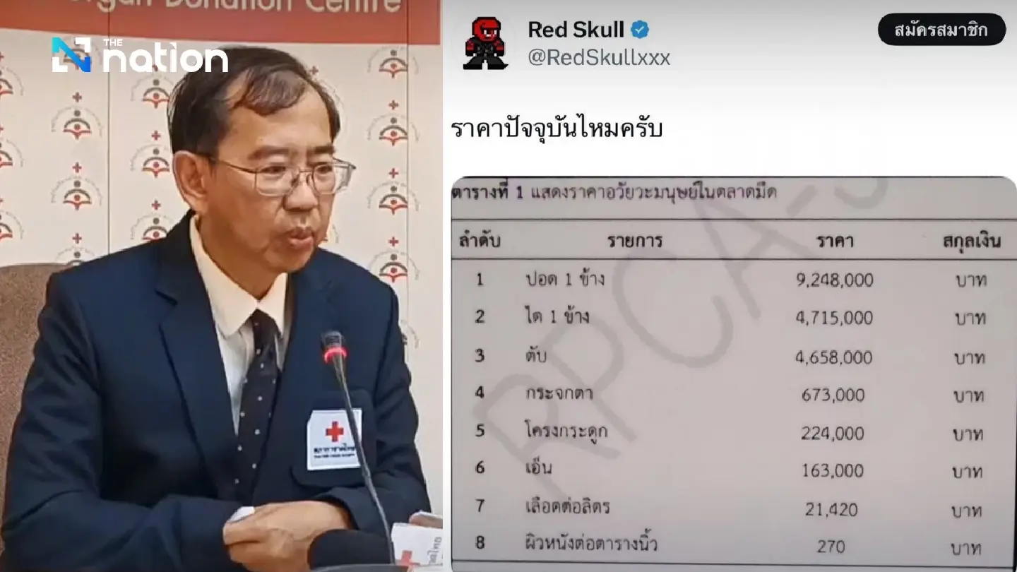Thai Red Cross Society dismisses rumours of organ trade in Thailand Thai Red Cross Society dismisses rumours of organ trade in Thailand