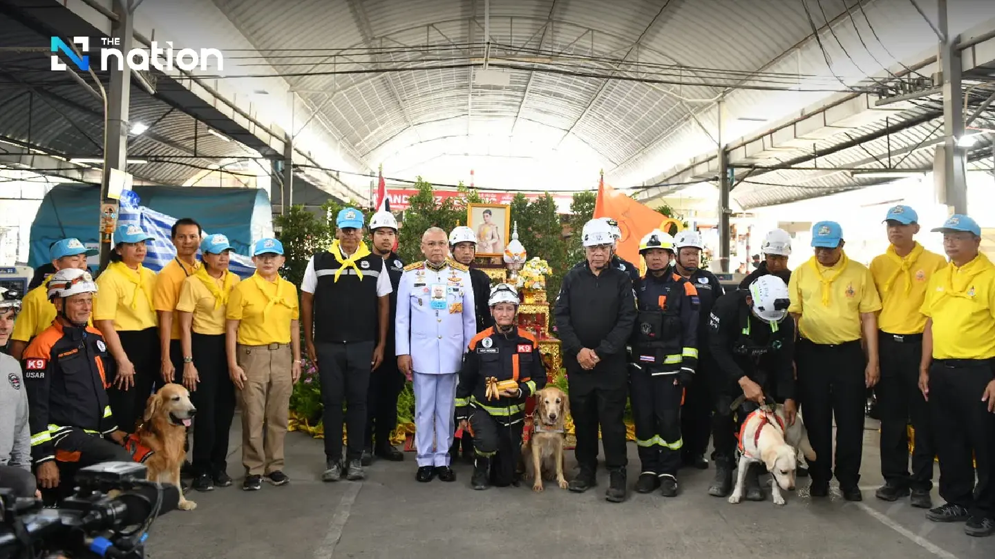 Princess Sirivannavari Bestows Royal Funds to ‘K9 Dogs’ Team for Building Collapse Rescue Mission