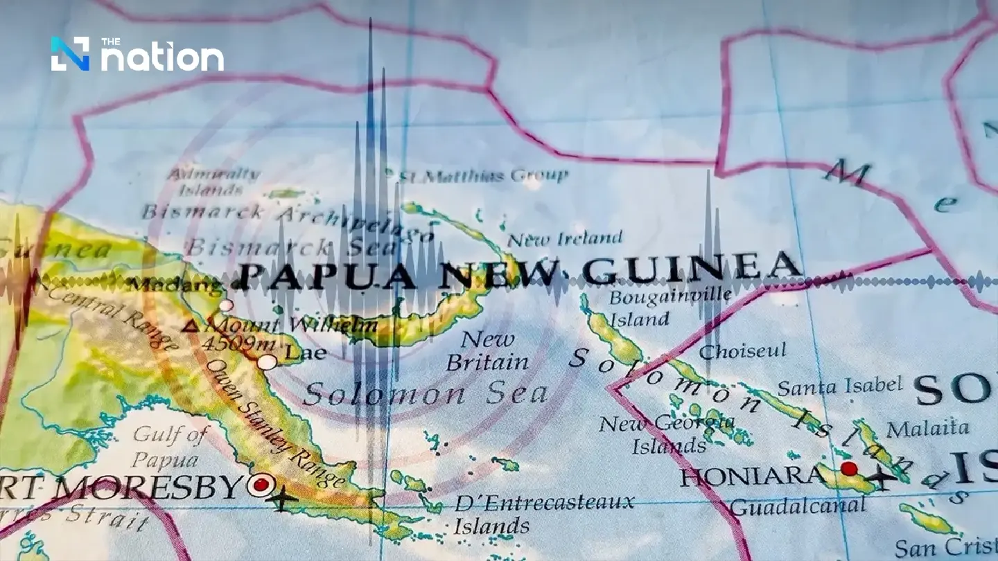 5.2 magnitude quake hits Papua New Guinea, 5,884 km from Bangkok