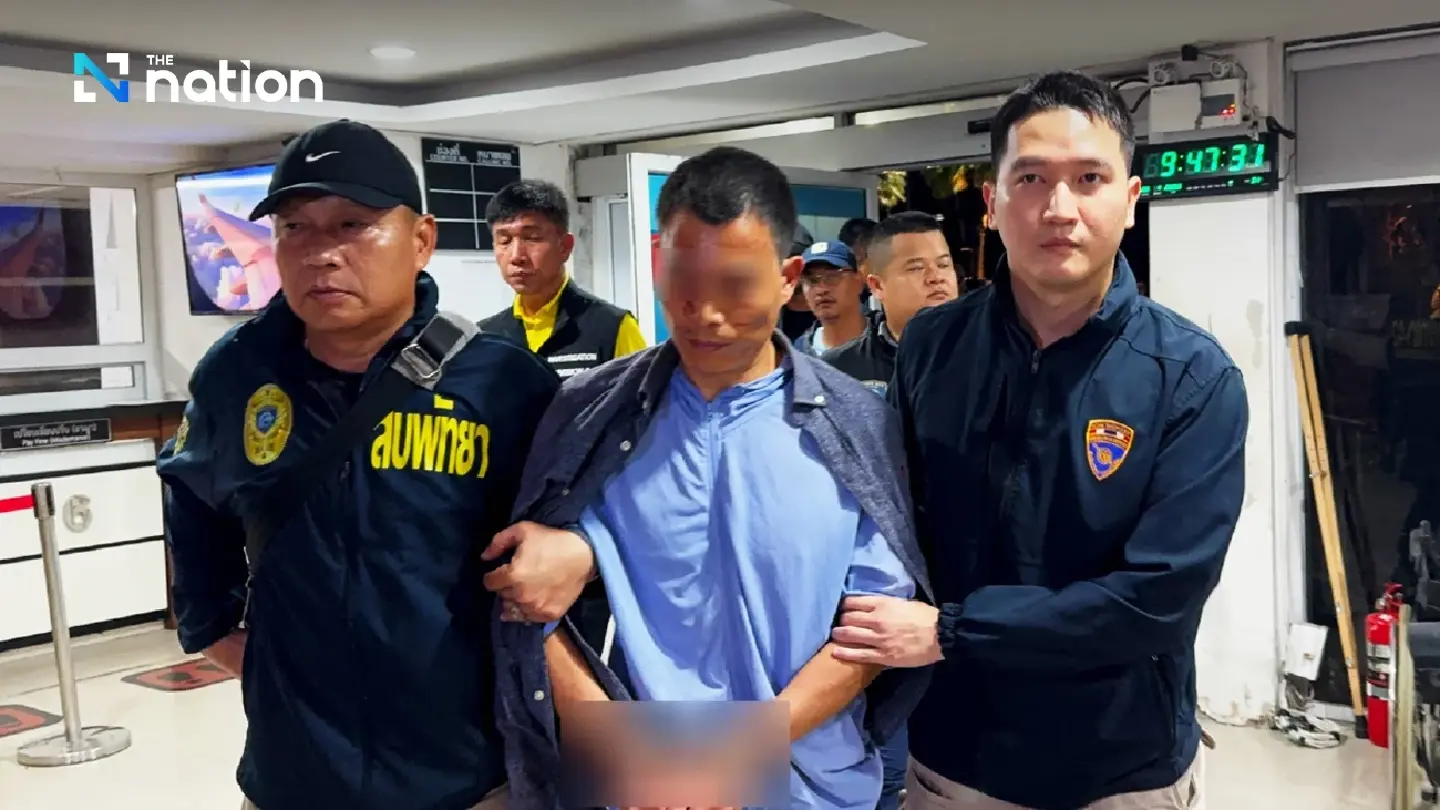 Security beefed up as Pattaya police take Chinese suspect to re-enact LGBTQ murder Security beefed up as Pattaya police take Chinese suspect to re-enact LGBTQ murder