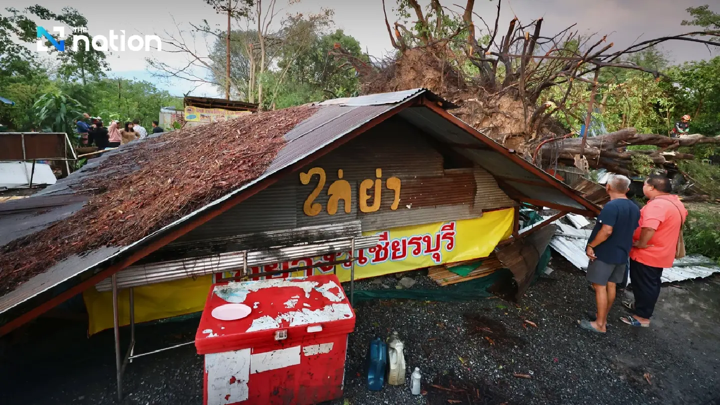 Severe storms hit Chiang Rai and Chiang Mai, causing power outages and property damage