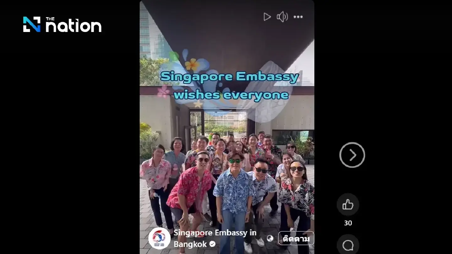 Embassies of Japan, Singapore share adorable Songkran videos
